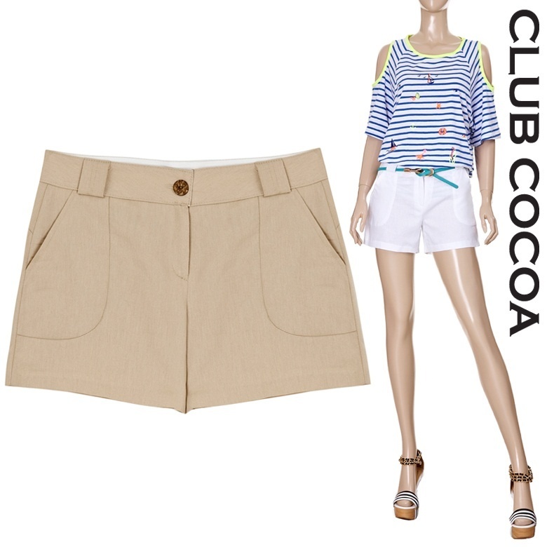 【クリックでお店のこの商品のページへ】[CLUB COCOA]Simple linen pants-part 3＿CCM1PT8040