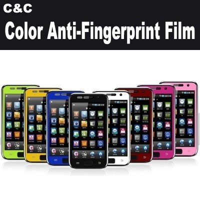 【クリックで詳細表示】[C＆C][ギャラクシーノート2/ノート1/S3/S2/S2 HD LTE/iPhone4/4S/iPhone5]CnC Color Anti-Fingerprint Film/無料高速配送