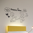 ★Happy Idea★Kualitas Tinggi Desain Grafis Wall Sticker ★ Stylish  Desain Pekerjaan / Made In Korea T