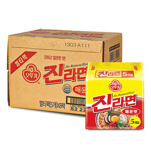 Qoo Ottogi Jin Ramen Spicy Flavor G X Ea Box Bag Noodles