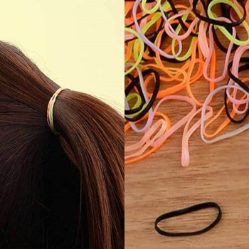 티몬월드 - 고무 머리끈 머리 고무줄 안아픈 고무줄 얇은 머리끈 : 패션잡화