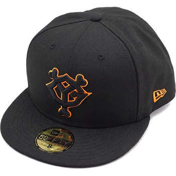 NEW ERA Cap 59FIFTY Fitted Tokyo Yomiuri Giants YG BLK/BLK/ORG From Japan