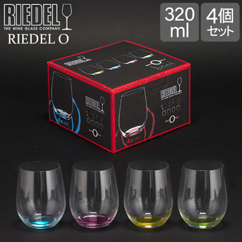 Riedel 5414/44 O Wine Tumbler Happy O Wine Glass, Set of 4