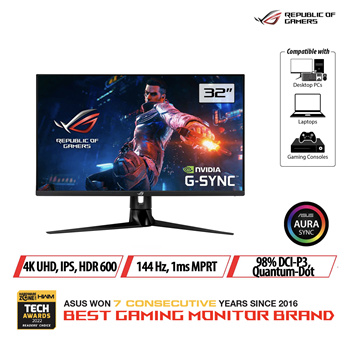 asus rog swift pg32uq 4k hdmi 2.1 gaming monitor