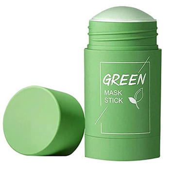 in green mask stick