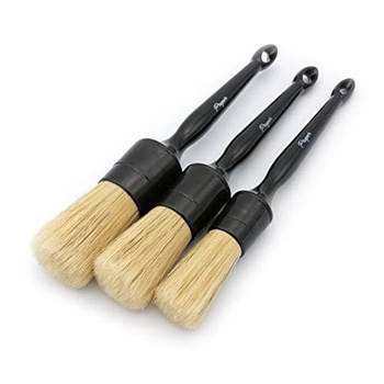 Proper Detail Co. Natural Boars Hair Detailing Brush Set 3 Pack