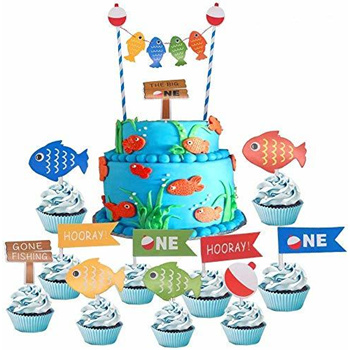 Ofishally One Cake Topper, Fishing Cake Topper, Fish First Birthday Decor,  Fishing One Cake Topper, Gone Fishing, the Big One Cake Topper -   Australia