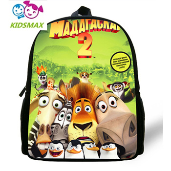 Qoo10 - 12 inch Cartoon Kids Backpack Boys Mochila Infantil Madagascar Bag  Ale... : Kids Fashion