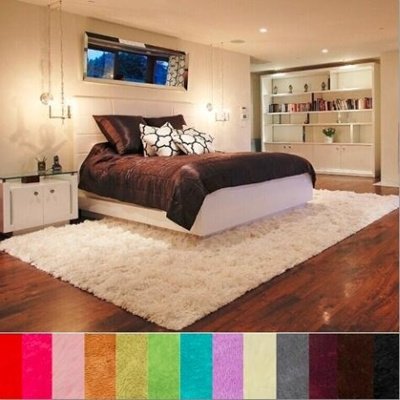 15color Fluffy Area Rugs For Bedroom Living Room Velvet Soft Non Slip Floor Mats Carpet