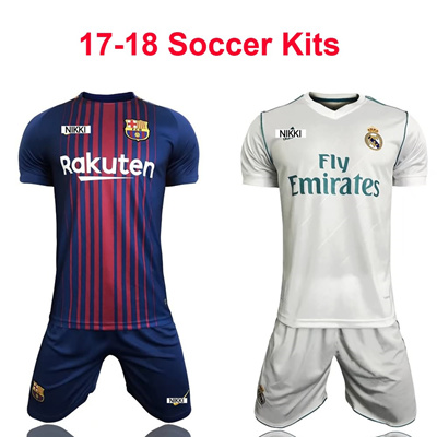 Qoo10 - 17-18 Soccer Uniform Barcelona Real Madrid