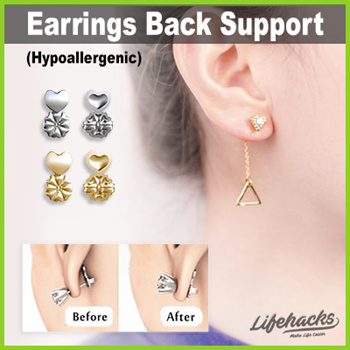 Earring Support Patches - Earring Backs For Droopy Ears - Ear Care Products  for Torn or Stretched Ear