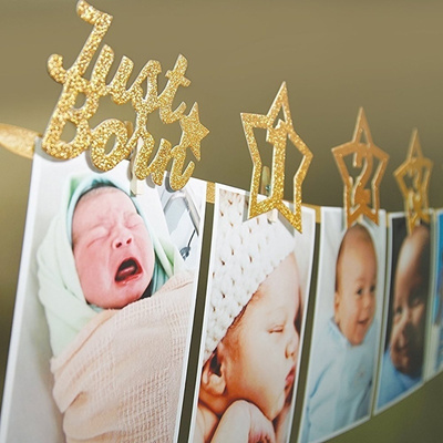 Qoo10 2 2 Meters Glitter Babys First Birthday Banner Birthday
