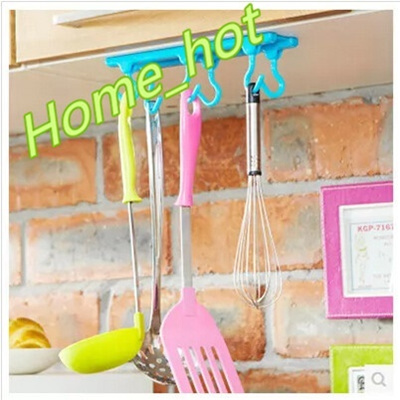 2 Set Kitchen Ceiling Hook Ceiling Cupboard Storage Rack Viscose 3m Glue Seamless Adhesive Hook Bear