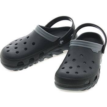 Qoo10 - [201398_070] CROCS DUET MAX CLOG BLACK/CHARCOAL : Men's Accessories