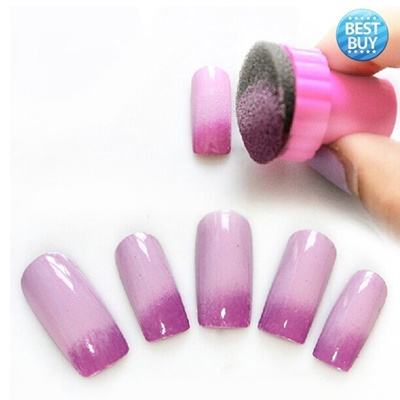 Qoo10 2016 New Best 4 Pcs Set Nail Art Polish Sponge Brush