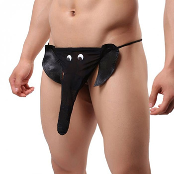 Man Lingerie Thongs Diy Elephant Nose Erect Socks Sexy Gay G Strings Low  Waist Underwear