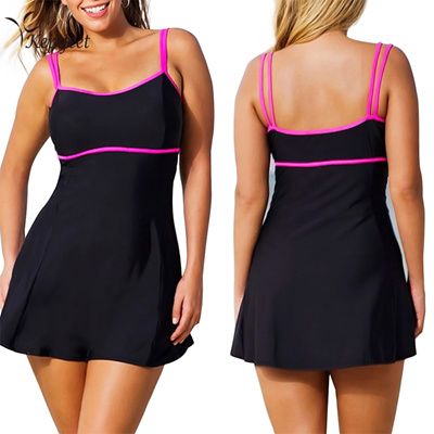 plus size swimming dress