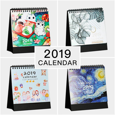 Qoo10 2019 Van Gogh Series Mini Table Calendars Desk Calendar