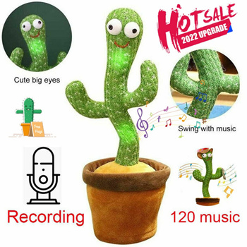 Qoo10 - 2022 New Hot Sale Dancing Recording Cactus Plush Kids Toy Singing  Movi : Maternity/Baby P