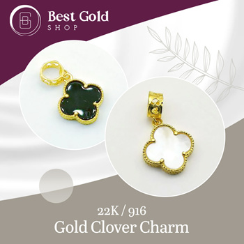 Gold clover clearance charm