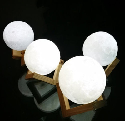 3d Usb Led Magical Moon Night Light Moonlight Base Table Desk Moon Lamp Gift