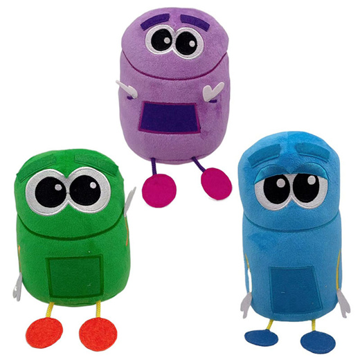 Qoo10 - 3pcs 21cm Cute Storybots Plush Toy Cartoon Animation English ...