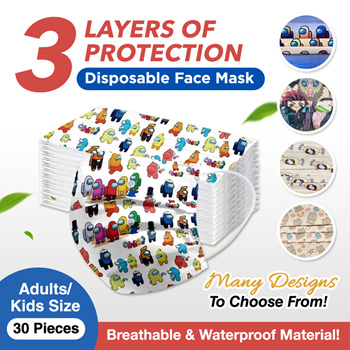 among us disposable face mask