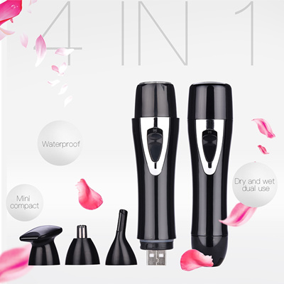 Qoo10 4 In 1 Women Hair Remover Electric Lady Hair Trimmer