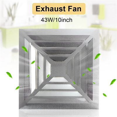 43w 10 Inch Ultra Quiet Kitchen Bathroom Toilets Ceiling Ventilation Extractor Exhaust Fan Air Vent