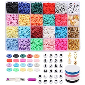 4285 Pcs Clay Beads For Bracelet Making,bracelet Making Kit