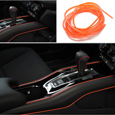 5m Orange Car Decoration Thread Car Interior Decorate Car Modify Clipping Strips