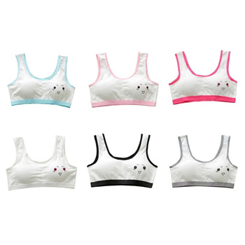 Smile Girls Underwear Bra Vest Children Underclothes Sport Tops