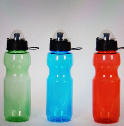 Qoo10 - 600ml/1000ml/1500ml Water bottle RGB color with protective cap ...