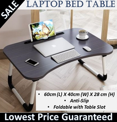 60cmx40cm Laptop Bed Table Bed Desk Dormitory Laptop Computer Do Table Foldable Lazy Table Board