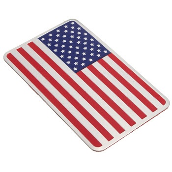 Qoo10 - 80 x 50mm 3D Aluminium US USA American Flag Decal Emblem