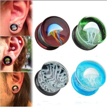 Glass sale ear spirals