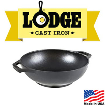 Lodge L9MW 9 Cast Iron Mini Wok - Set of 2