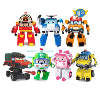 Robocar POLI Toys, [2 PACK] POLI & HELLY Transforming Robot Toys, 4 Action  Figure Vehicles for Ages 3 and up 