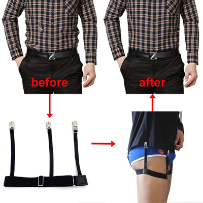 Qoo10 Adjustable Men S Shirt Stays Garters Elastic Nylon