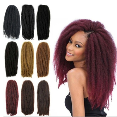 Qoo10 Afro Kinky Curly Twist Marley Braid Hair Extension