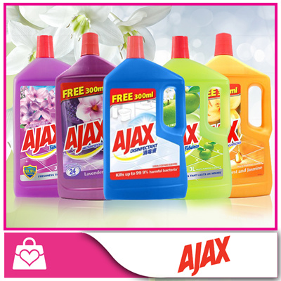 Qoo10 Ajax Floor Cleaner 3l X 3 Bottles Household