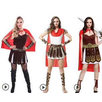 Roman Female Warrior Cosplay Woman Halloween Spartan Gladiator