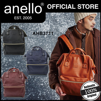 Buy Anello Cross Bottle Kuchigane Backpack S (Navy) in Singapore & Malaysia  - The Wallet Shop