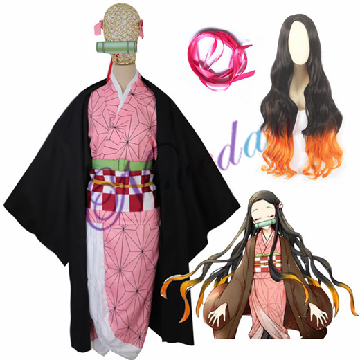 Qoo10 - Anime Demon Slayer Kamado Nezuko Cosplay Costumes Kimetsu no ...