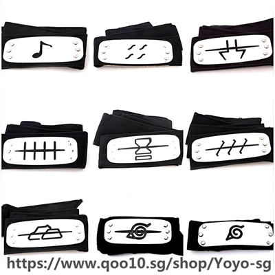 Anime Naruto Headband Leaf Village Logo Konoha Uchiha Itachi Kakashi Akatsuki Members Cosplay Costum - roblox students dedicated double zipper pen bag creative pencil case pencil case storage bag yh37