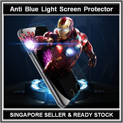 Qoo10 - Anti Blue UV Light Tempered Glass Screen Protector 