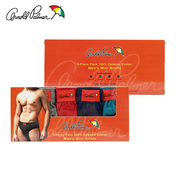 Qoo10 - Arnold Palmer, 5 Piece Briefs Pack, 100% Combed Cotton
