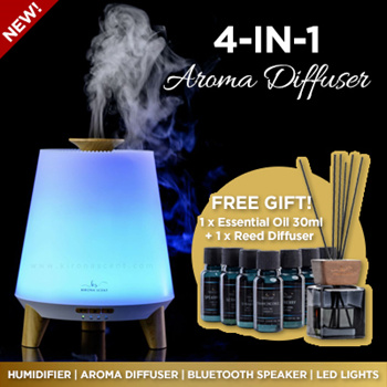 bluetooth aromatherapy diffuser with led lights