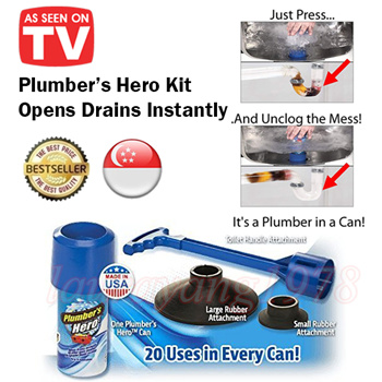 Plumber's Hero Kit - Unclog Drains Instantly