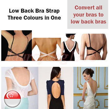 Buy Low Back Bra Strap Backless Bra Strap NUDE, BLACK or WHITE Bra Strap  Converter Online in India 